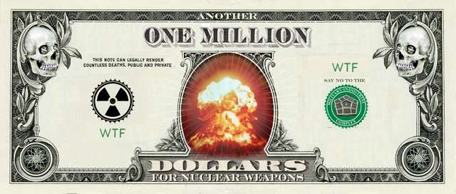 How much do the nuclear weapon states spend on nuclear weapons?